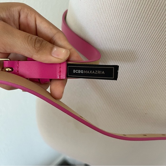 BCBG MaxAzria Pink Leather Belt - Picture 4 of 6